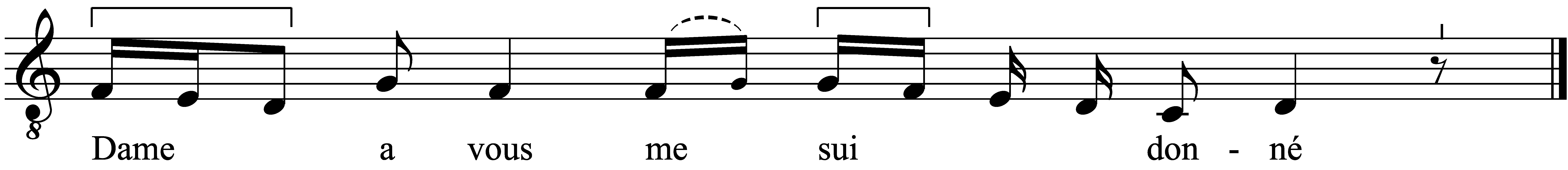 Refrain musical notation